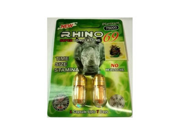 Natural Herbal  Enlargement Pills Male Libido Enhancer Rhino 69 Platinum 75000