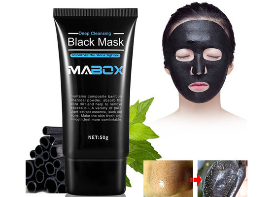 Natürlicher reiner Pflanzenauszug-Wesentlich-Bambus-Holzkohlen-Tiefsee-Schlamm schwarze Cleasing-Maske für neue und glatte Hautpflege