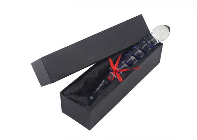 vorangegangene Glasstab Dildo 165mm Purpur-zwei anale Dildo-Frauen-Sex-Spielzeug-Kolben-Stecker