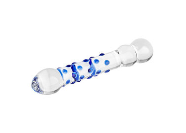 195mm Double Headed Glass Wand Dildo Anal Butt Plug Sex Toy for Women